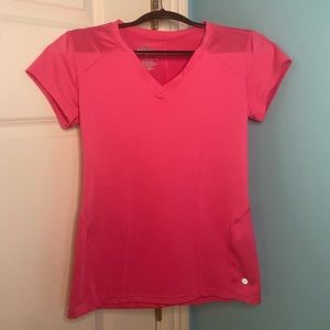 Hot pink workout top